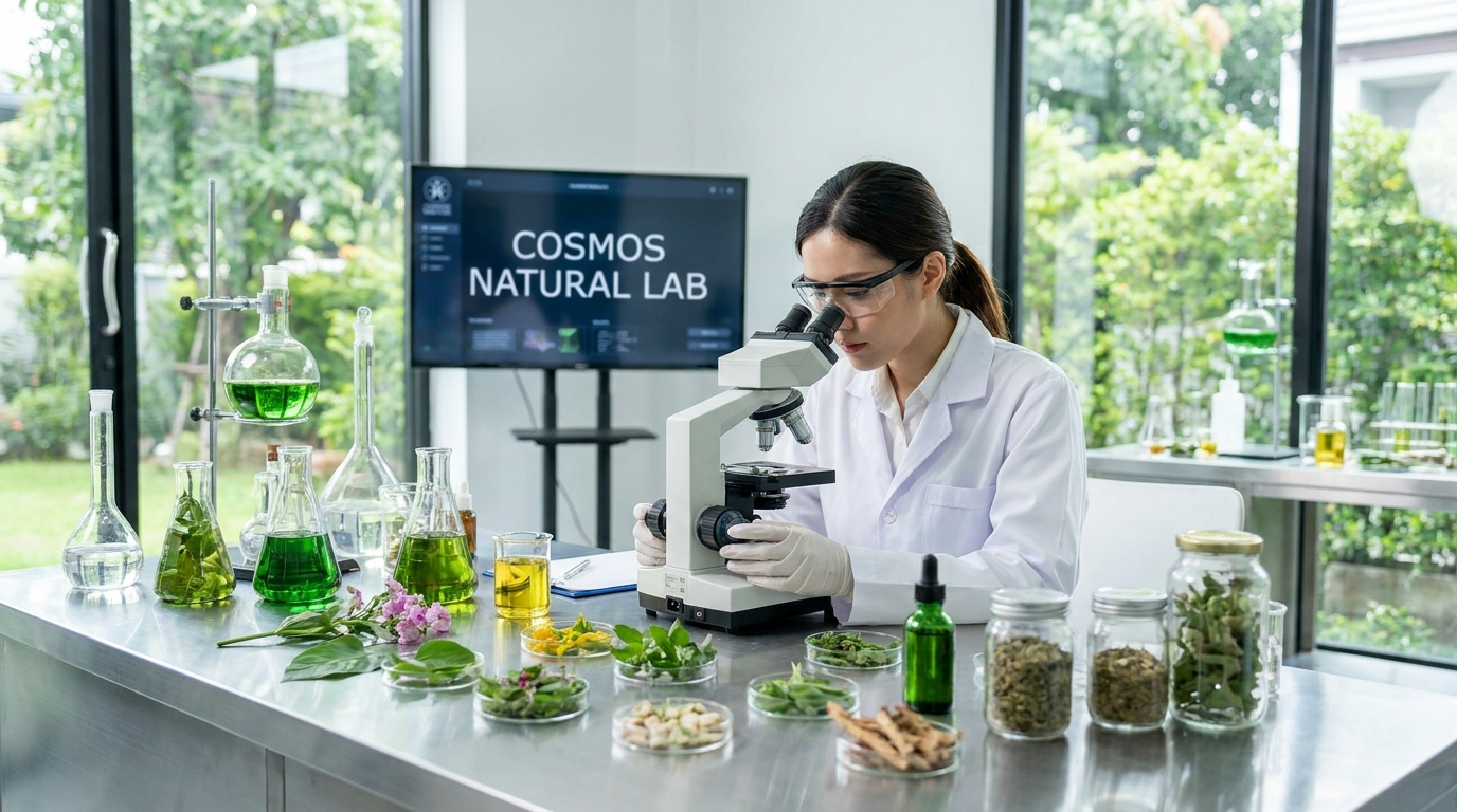 COSMOS natural laboratory — botanical ingredients for certified organic cosmetics manufacturing